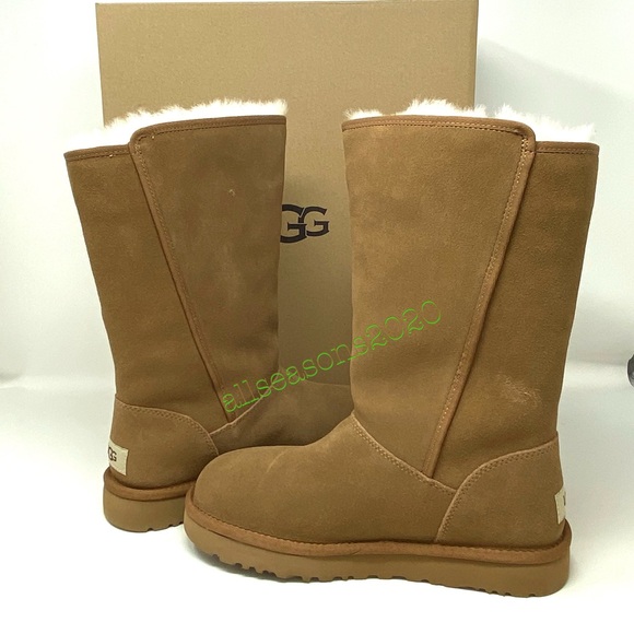 UGG Klea Che Women’s Boot Tan Suede Fur - Picture 2 of 11